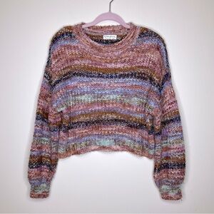 Multicolor Cropped Sweater